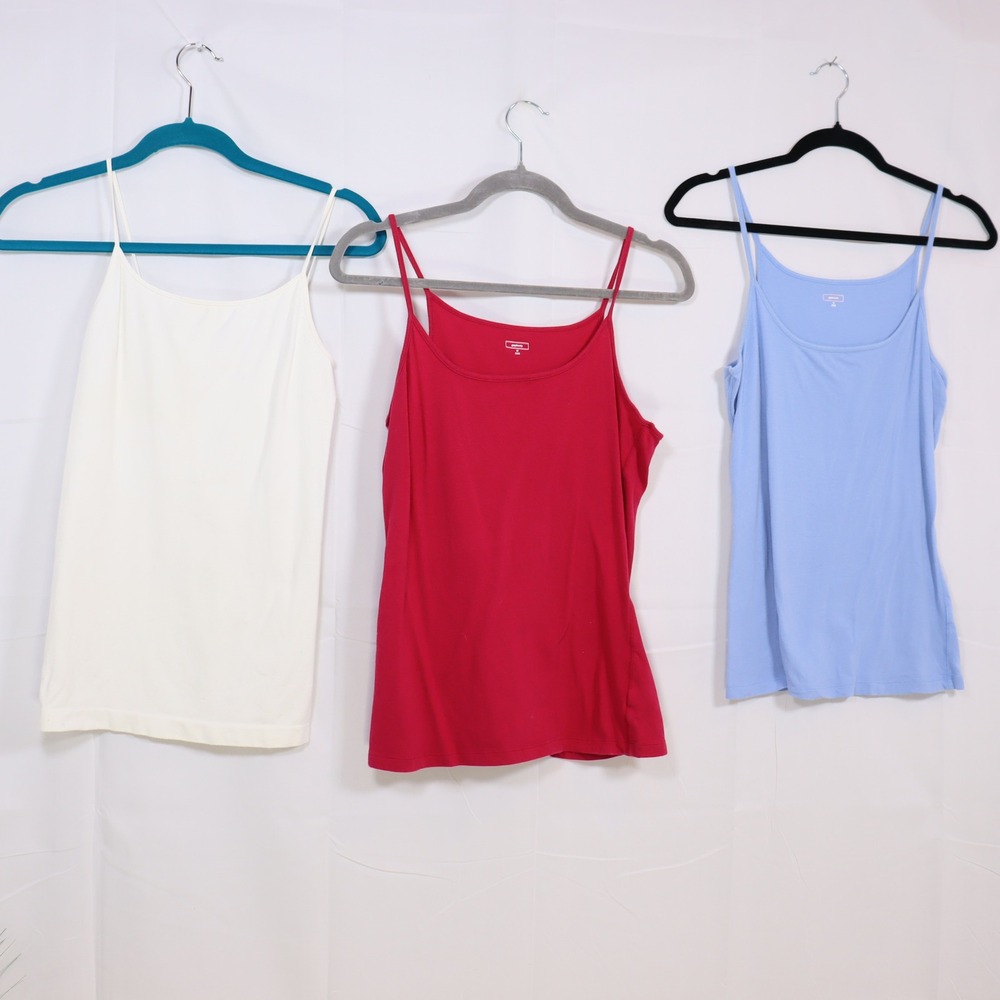 Gap Body Camisole Tanks Medium Multicolor Womens‎ Spaghetti Strap Bundle